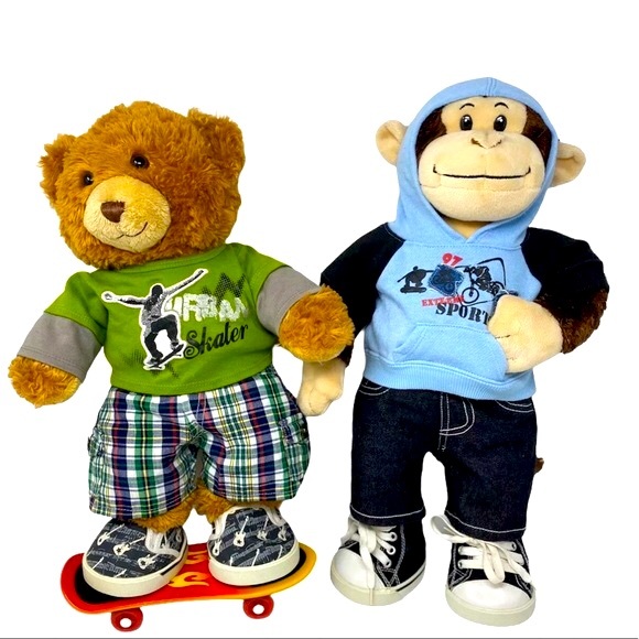 EUC BUILD-A-BEAR LOT-3 Stuffed Animals, Tons of Clothes, Shoes & Accessories! - Picture 9 of 12